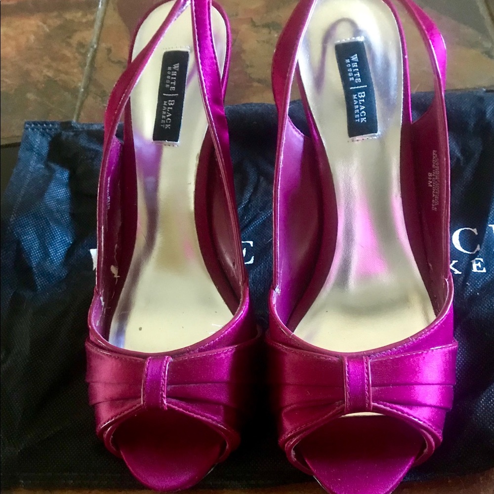 White House Black Market Pink Dress Heels